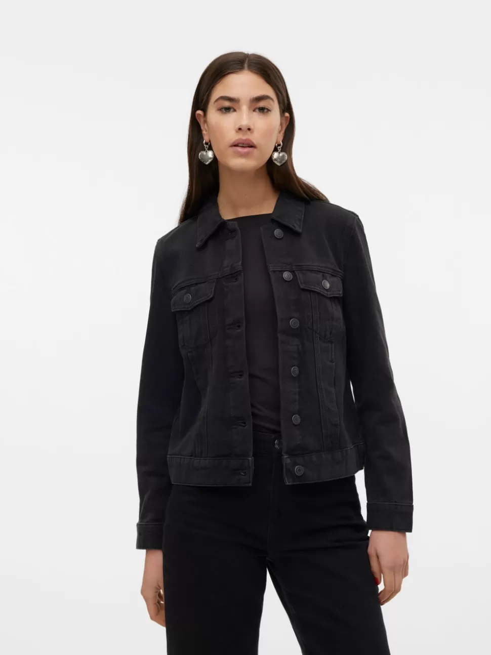 Jackor^VERO MODA VMZORICA Jacka Black Denim