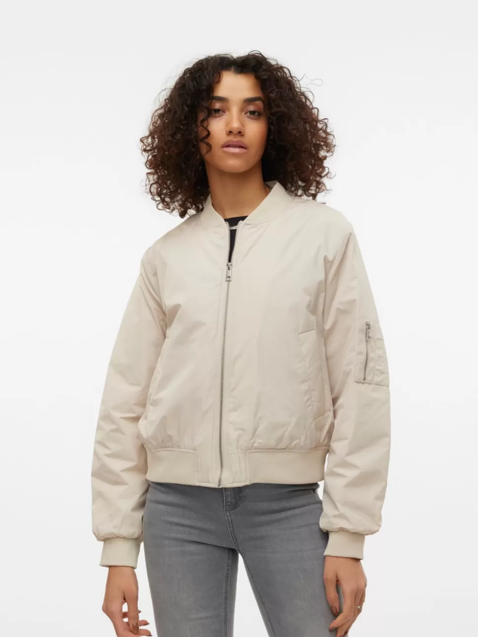 Jackor^VERO MODA VMZULA Ytter-bomber Oatmeal